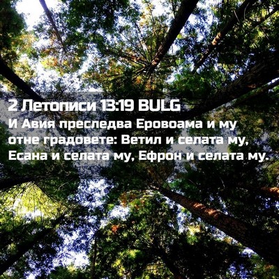 Picture 02 - 2 Летописи 13:19 BULG - И Авия преследва Еровоама - Bible Verse Picture