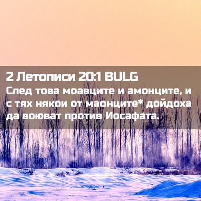 Picture 02 - 2 Летописи 20:1 BULG - След това моавците и - Bible Verse Picture