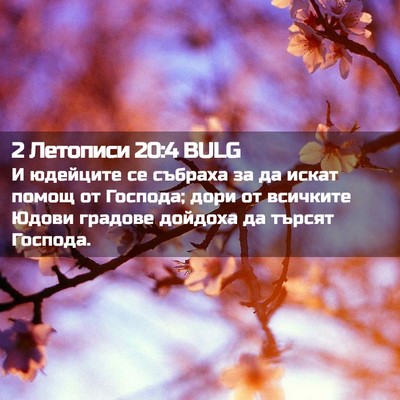 Picture 02 - 2 Летописи 20:4 BULG - И юдейците се събраха за да - Bible Verse Picture