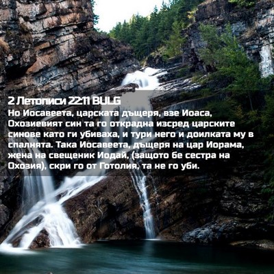 Picture 02 - 2 Летописи 22:11 BULG - Но Иосавеета, царската - Bible Verse Picture
