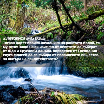 Picture 02 - 2 Летописи 24:6 BULG - Тогава царят повика - Bible Verse Picture