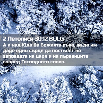 Picture 02 - 2 Летописи 30:12 BULG - А и над Юда бе Божията ръка, - Bible Verse Picture