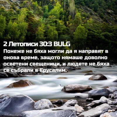 Picture 02 - 2 Летописи 30:3 BULG - Понеже не бяха могли да я - Bible Verse Picture