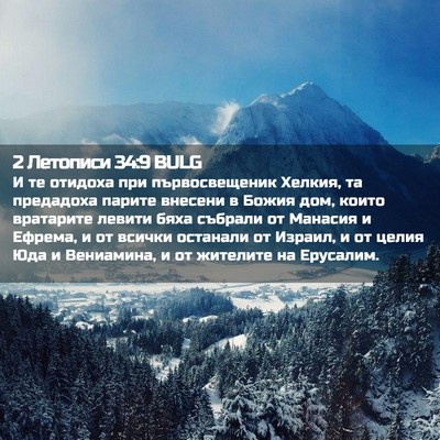 Picture 02 - 2 Летописи 34:9 BULG - И те отидоха при - Bible Verse Picture