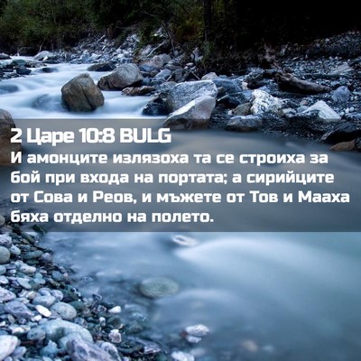 Picture 02 - 2 Царе 10:8 BULG - И амонците излязоха та се - Bible Verse Picture