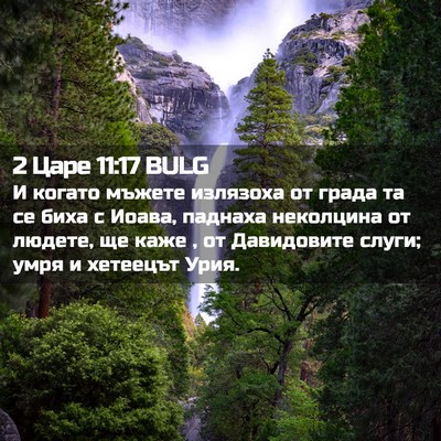 Picture 02 - 2 Царе 11:17 BULG - И когато мъжете излязоха - Bible Verse Picture