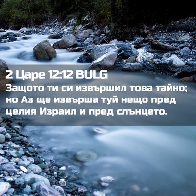 Picture 02 - 2 Царе 12:12 BULG - Защото ти си извършил това - Bible Verse Picture