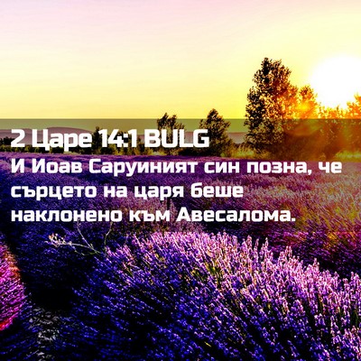 Picture 02 - 2 Царе 14:1 BULG - И Иоав Саруиният син позна, - Bible Verse Picture