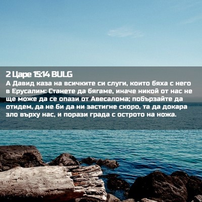 Picture 02 - 2 Царе 15:14 BULG - А Давид каза на всичките си - Bible Verse Picture
