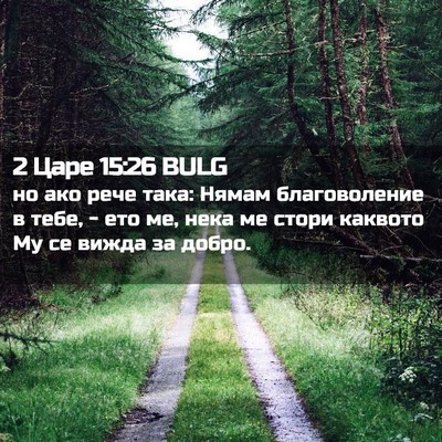 Picture 02 - 2 Царе 15:26 BULG - но ако рече така: Нямам - Bible Verse Picture