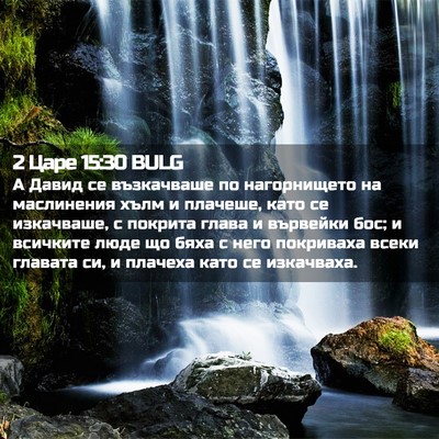 Picture 02 - 2 Царе 15:30 BULG - А Давид се възкачваше по - Bible Verse Picture