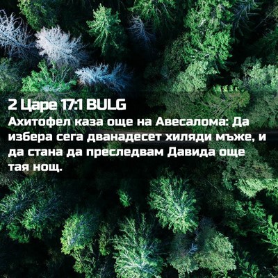 Picture 02 - 2 Царе 17:1 BULG - Ахитофел каза още на - Bible Verse Picture