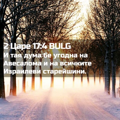 Picture 02 - 2 Царе 17:4 BULG - И тая дума бе угодна на - Bible Verse Picture