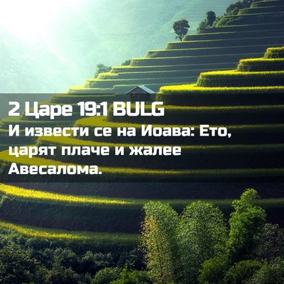 Picture 02 - 2 Царе 19:1 BULG - И извести се на Иоава: Ето, - Bible Verse Picture