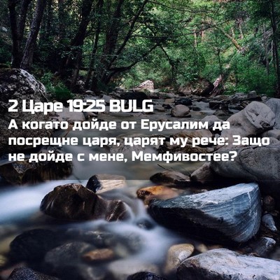 Picture 02 - 2 Царе 19:25 BULG - А когато дойде от Ерусалим - Bible Verse Picture