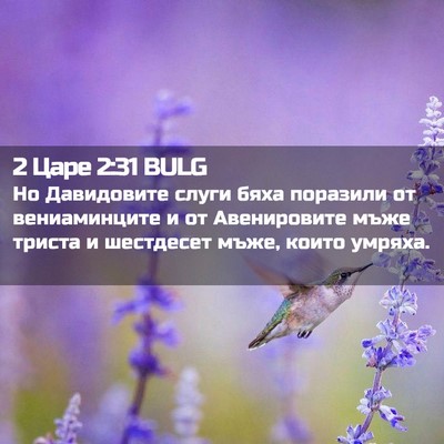 Picture 02 - 2 Царе 2:31 BULG - Но Давидовите слуги бяха - Bible Verse Picture