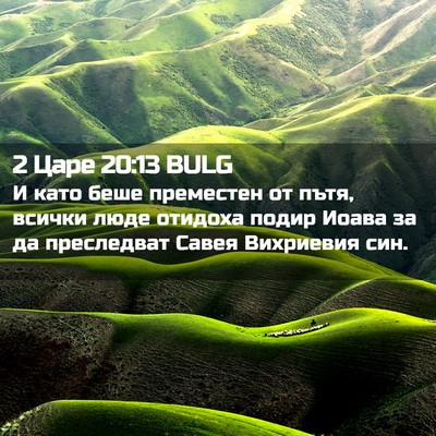 Picture 02 - 2 Царе 20:13 BULG - И като беше преместен от - Bible Verse Picture