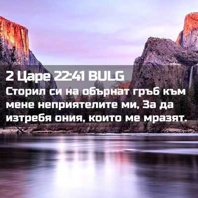 Picture 02 - 2 Царе 22:41 BULG - Сторил си на обърнат гръб - Bible Verse Picture