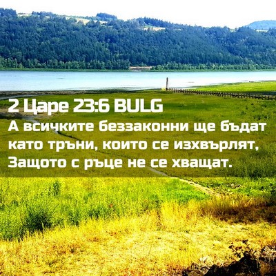 Picture 02 - 2 Царе 23:6 BULG - А всичките беззаконни ще - Bible Verse Picture