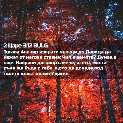 Picture 02 - 2 Царе 3:12 BULG - Тогава Авенир изпрати - Bible Verse Picture