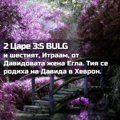 Picture 02 - 2 Царе 3:5 BULG - и шестият, Итраам, от - Bible Verse Picture