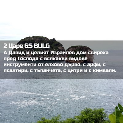 Picture 02 - 2 Царе 6:5 BULG - А Давид и целият Израилев - Bible Verse Picture