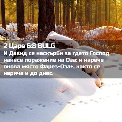 Picture 02 - 2 Царе 6:8 BULG - И Давид се наскърби за - Bible Verse Picture