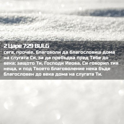 Picture 02 - 2 Царе 7:29 BULG - сега, прочее, благоволи да - Bible Verse Picture