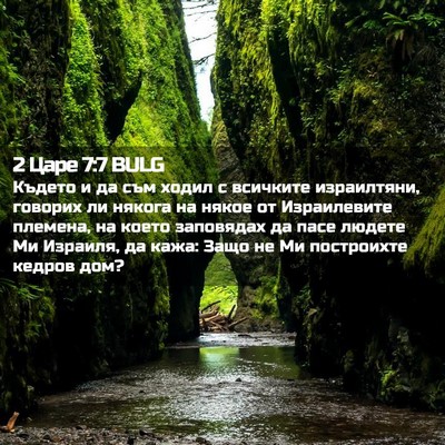 Picture 02 - 2 Царе 7:7 BULG - Където и да съм ходил с - Bible Verse Picture
