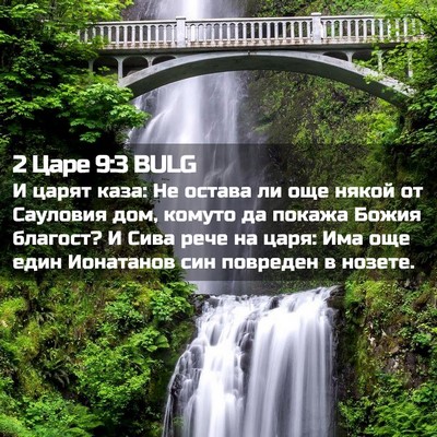 Picture 02 - 2 Царе 9:3 BULG - И царят каза: Не остава ли - Bible Verse Picture