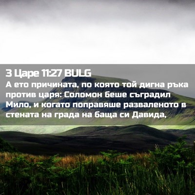 Picture 02 - 3 Царе 11:27 BULG - А ето причината, по която - Bible Verse Picture