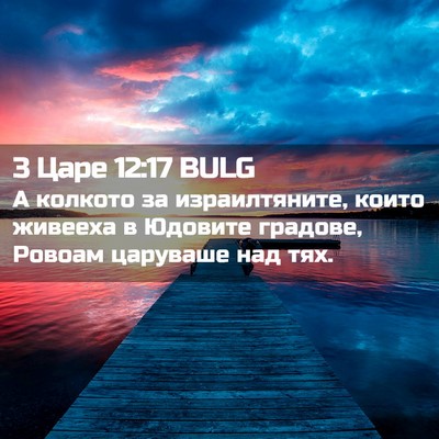 Picture 02 - 3 Царе 12:17 BULG - А колкото за израилтяните, - Bible Verse Picture