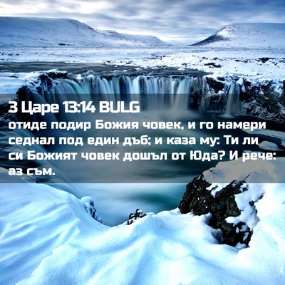 Picture 02 - 3 Царе 13:14 BULG - отиде подир Божия човек, и - Bible Verse Picture
