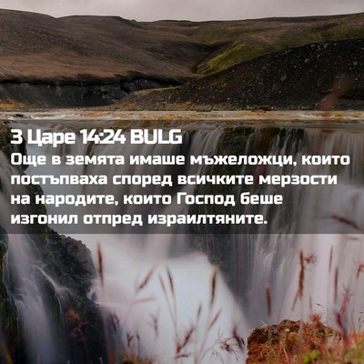 Picture 02 - 3 Царе 14:24 BULG - Още в земята имаше - Bible Verse Picture