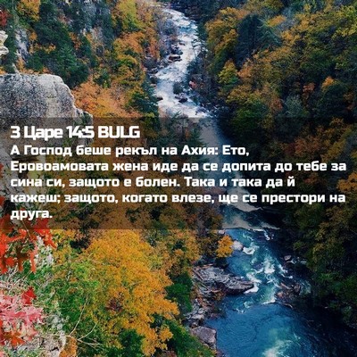 Picture 02 - 3 Царе 14:5 BULG - А Господ беше рекъл на - Bible Verse Picture