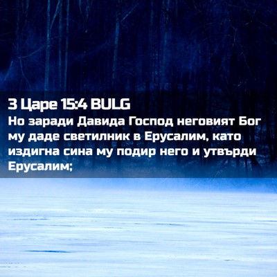 Picture 02 - 3 Царе 15:4 BULG - Но заради Давида Господ - Bible Verse Picture