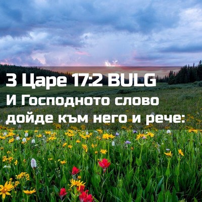 Picture 02 - 3 Царе 17:2 BULG - И Господното слово дойде - Bible Verse Picture