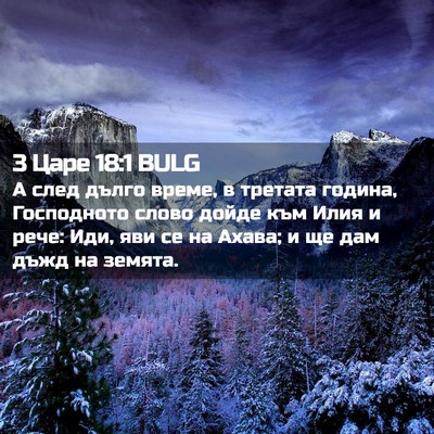 Picture 02 - 3 Царе 18:1 BULG - А след дълго време, в - Bible Verse Picture