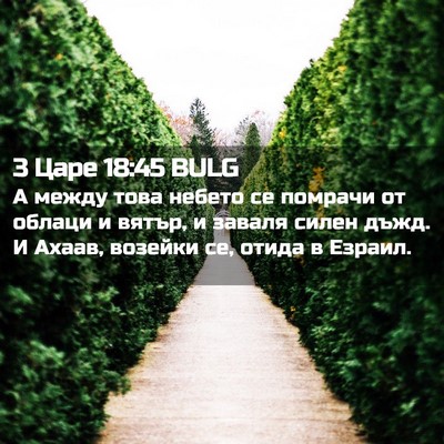 Picture 02 - 3 Царе 18:45 BULG - А между това небето се - Bible Verse Picture