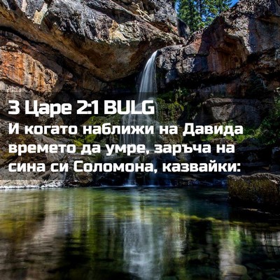 Picture 02 - 3 Царе 2:1 BULG - И когато наближи на Давида - Bible Verse Picture