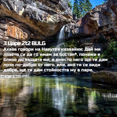 Picture 02 - 3 Царе 21:2 BULG - Ахаав говори на Навутея - Bible Verse Picture
