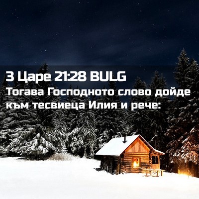 Picture 02 - 3 Царе 21:28 BULG - Тогава Господното слово - Bible Verse Picture