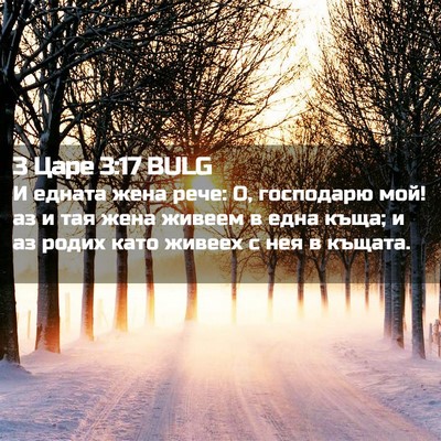 Picture 02 - 3 Царе 3:17 BULG - И едната жена рече: О, - Bible Verse Picture