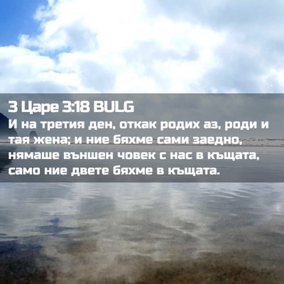 Picture 02 - 3 Царе 3:18 BULG - И на третия ден, откак - Bible Verse Picture