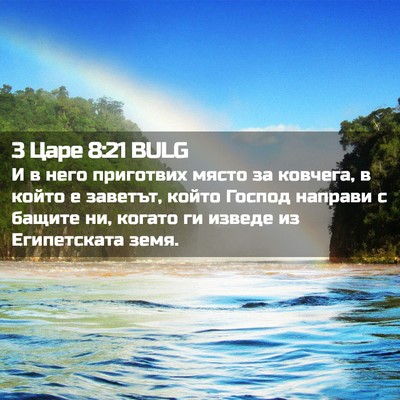 Picture 02 - 3 Царе 8:21 BULG - И в него приготвих място за - Bible Verse Picture