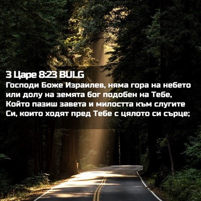 Picture 02 - 3 Царе 8:23 BULG - Господи Боже Израилев, - Bible Verse Picture