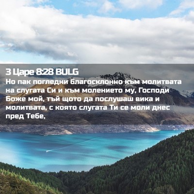 Picture 02 - 3 Царе 8:28 BULG - Но пак погледни - Bible Verse Picture