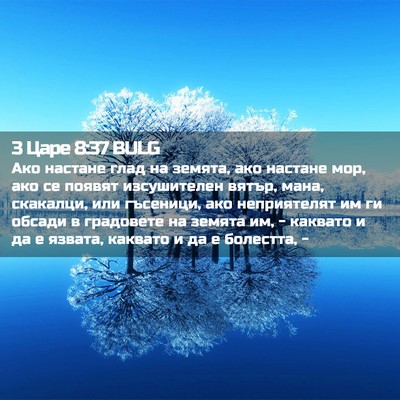 Picture 02 - 3 Царе 8:37 BULG - Ако настане глад на земята, - Bible Verse Picture