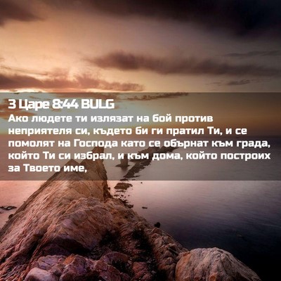Picture 02 - 3 Царе 8:44 BULG - Ако людете ти излязат на - Bible Verse Picture