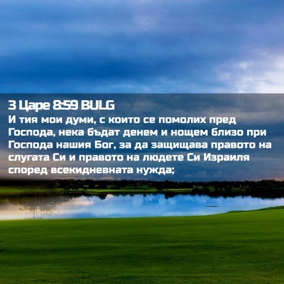 Picture 02 - 3 Царе 8:59 BULG - И тия мои думи, с които се - Bible Verse Picture